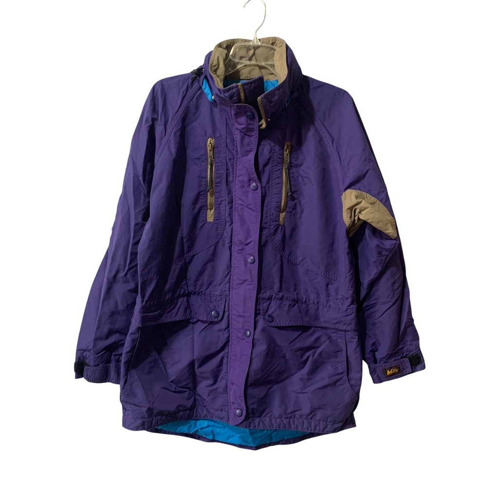 REI Purple 3 in‎ 1 Outdoor Jacket Women Size Medium Insulated Hooded